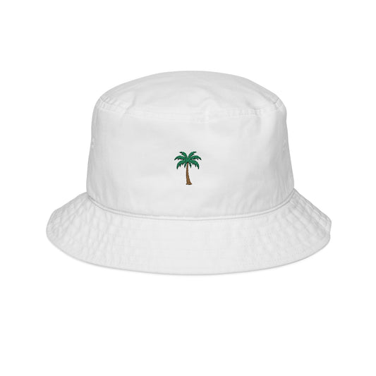 Palm Tree Embroidered Bucket Hat