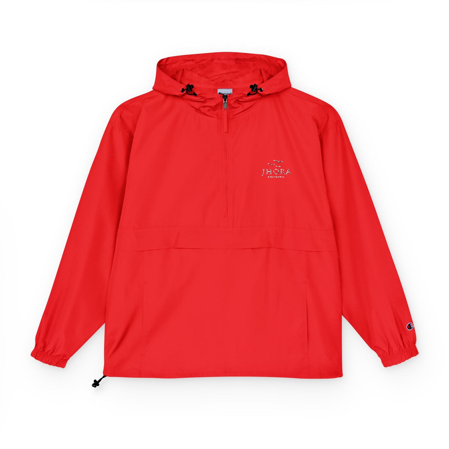 Jhora California Personalized Embroidered Packable Anorak Windbreaker Jacket
