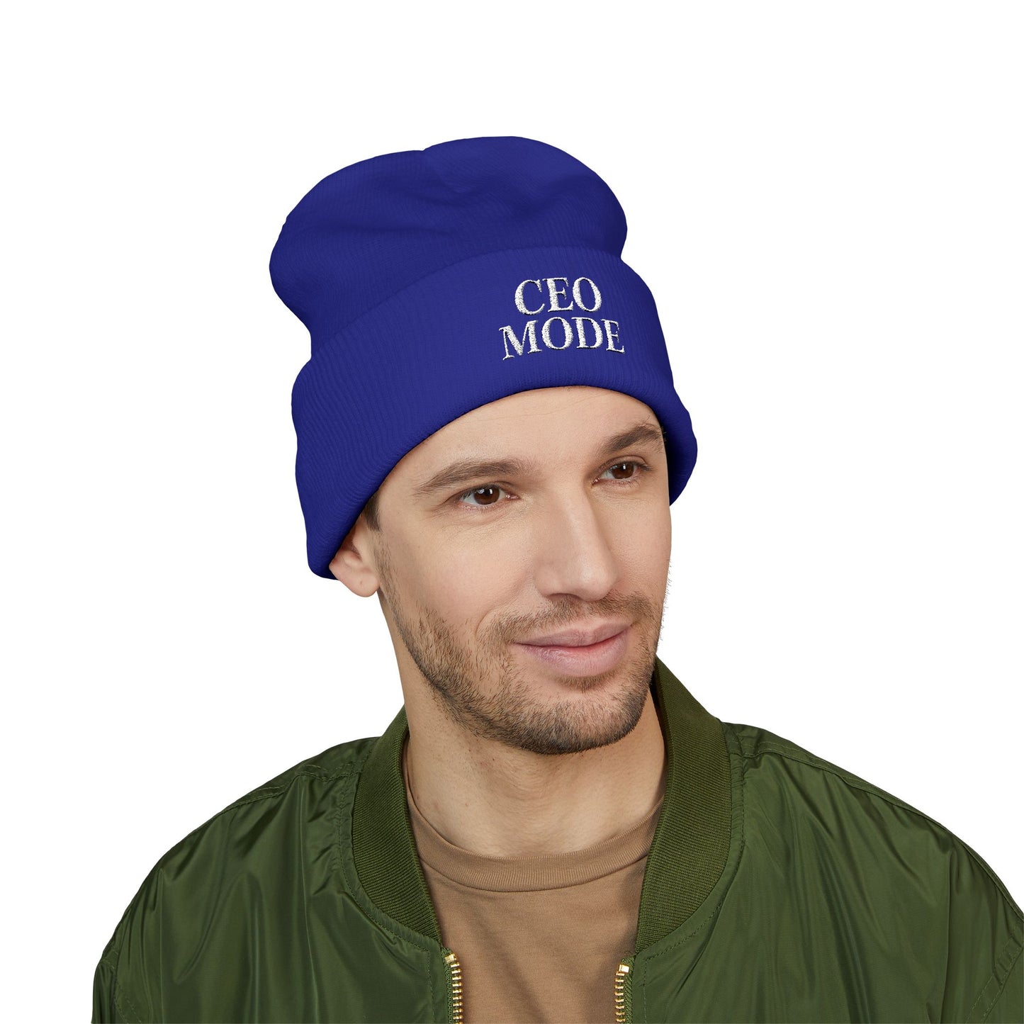 CEO Mode Embroidered Classic Cuffed Beanie