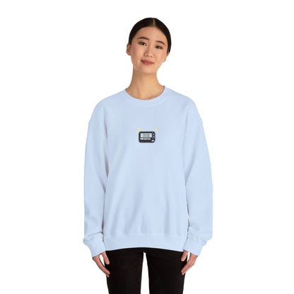 Call Me Beep Me Pager Embroidered Crewneck Sweatshirt