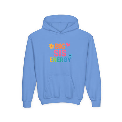 Big Sis Energy Kids Youth Hoodie