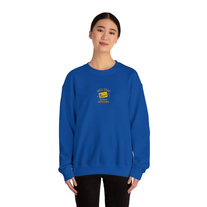 Face Card Never Declines Embroidered Crewneck Sweatshirt