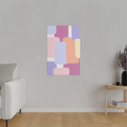 Technicolor Beat Matte Canvas, Stretched