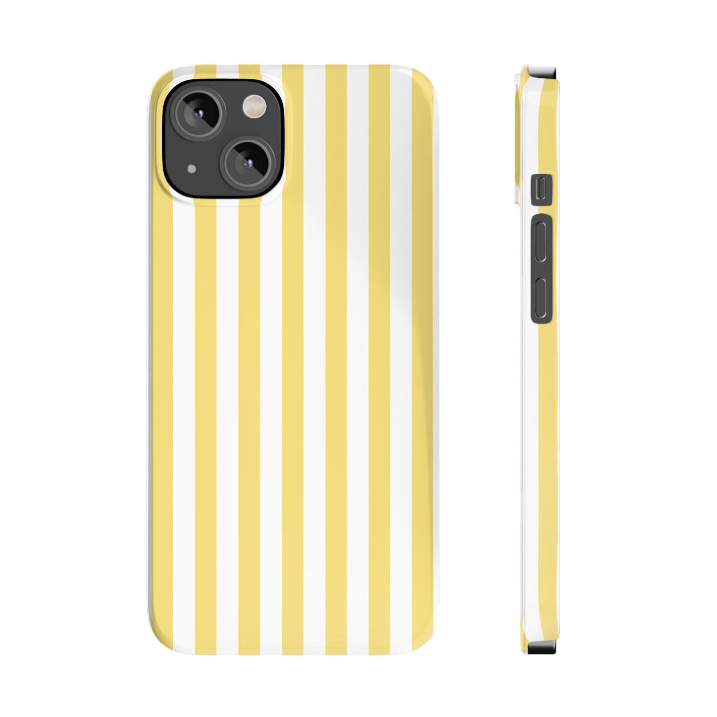 Yellow Striped Summer Slim iPhone Case