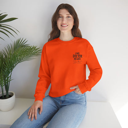 A Wise Doctor Once Wrote Embroidered Crewneck Sweatshirt