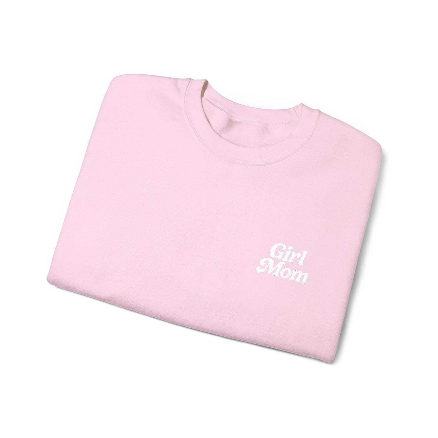 Girl Mom Retro Embroidered Crewneck Sweatshirt