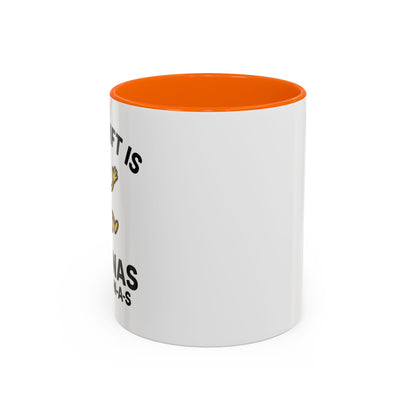 This Shift is Bananas Dancing Accent Mug (11, 15 oz)