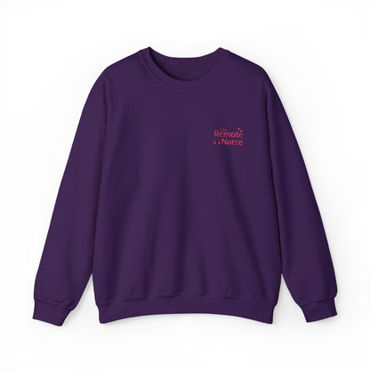 The Remote Nurse Embroidered Crewneck Sweatshirt