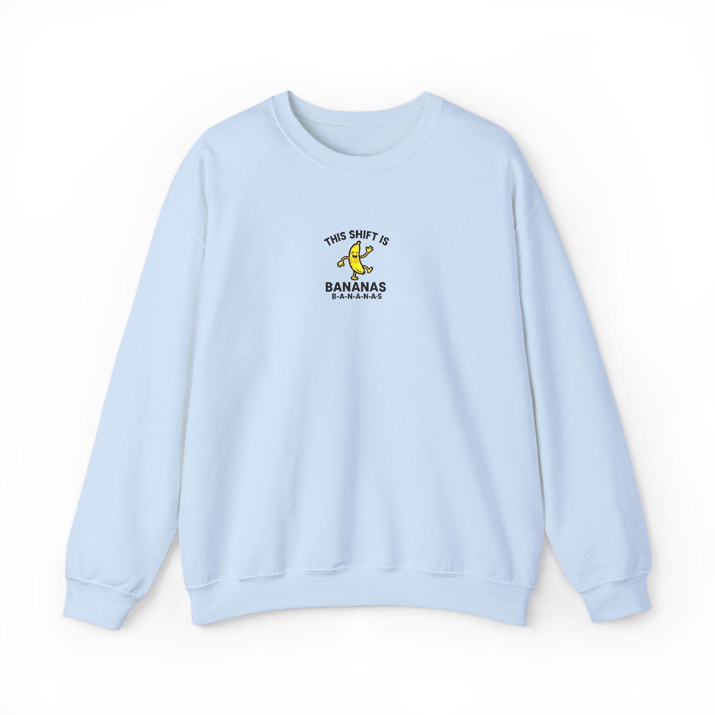 This Shift is Bananas Dancing Embroidered Crewneck Sweatshirt