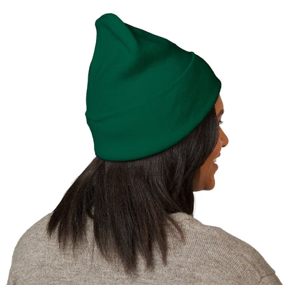 Lightning Bolt Embroidered Classic Cuffed Beanie