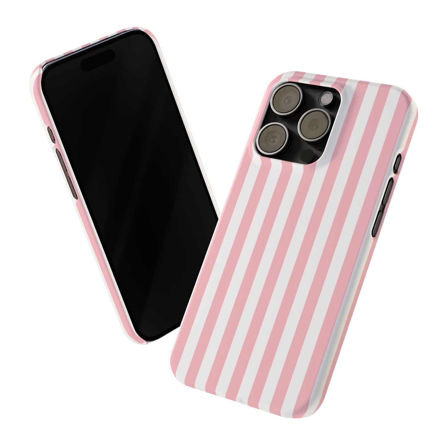 Pink Striped Summer Slim iPhone Case